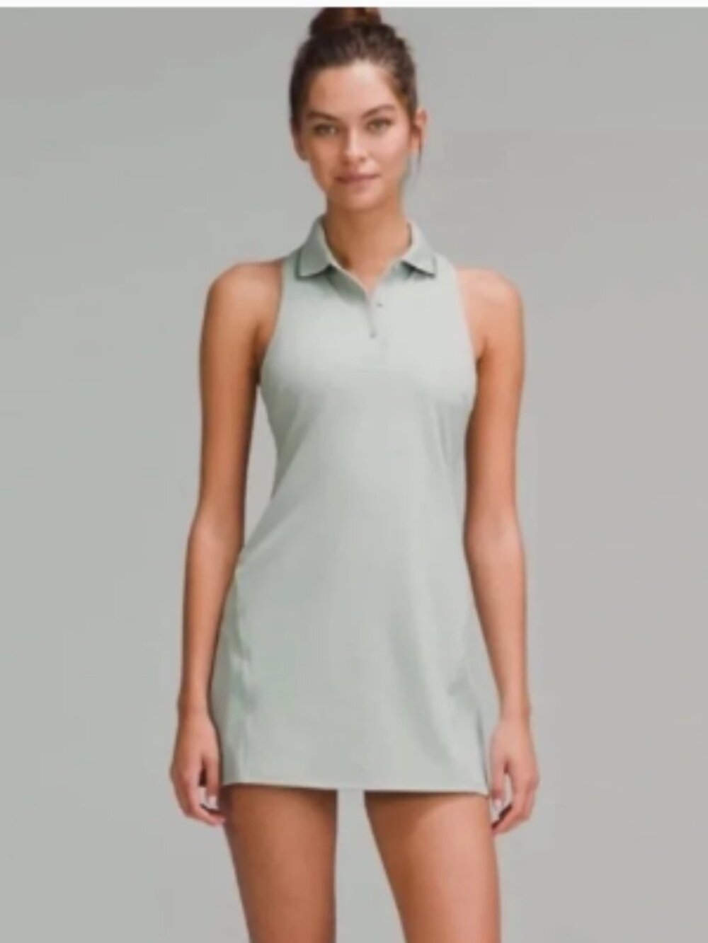 lululemon athletica Sleeveless Polo Dress in Sage